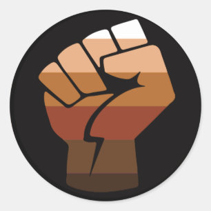 Leute mit farbigem (POC) Stolz Runder Aufkleber