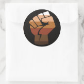 Leute mit farbigem (POC) Stolz Runder Aufkleber (Tasche)