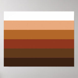 Leute mit farbigem Stolz Poster