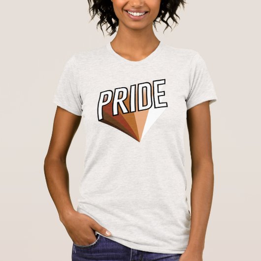 Leute mit farbigem Stolz T-Shirt (Vorderseite)