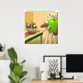 Leute noch Leben lustige Cartoon Poster (Heimbüro)