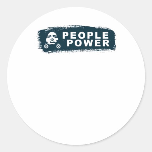 Leute Power Sticker (Vorderseite)