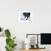 Leute reden - Hunde hören zu Poster (Heimbüro)