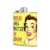 Leute sagen, dass ich eine schlechte Haltung Flachmann (Links)