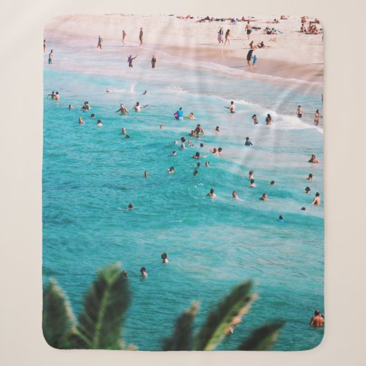 Leute schwimmen am Strand Sherpadecke (Vorderseite)
