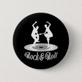 Leute tanzen Rock and Roll Button (Vorderseite)