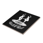 Leute tanzen Rock and Roll Fliese (Seite)