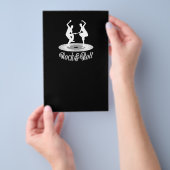 Leute tanzen Rock and Roll Flyer (Handgriff)