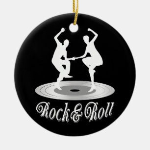 Leute tanzen Rock and Roll Keramik Ornament