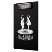 Leute tanzen Rock and Roll Klemmbrett (Links)