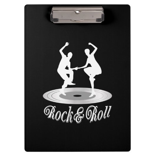 Leute tanzen Rock and Roll Klemmbrett (Vorderseite)