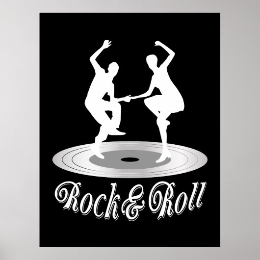 Leute tanzen Rock and Roll Poster (Vorne)