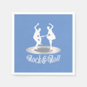 Leute tanzen Rock and Roll Serviette (Vorderseite)