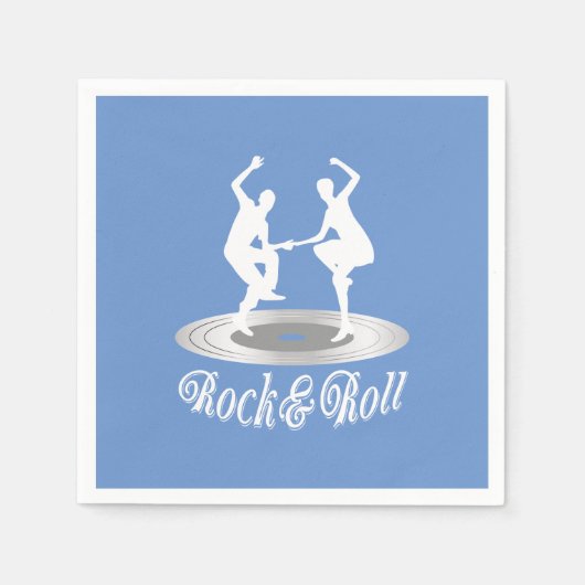 Leute tanzen Rock and Roll Serviette (Vorderseite)