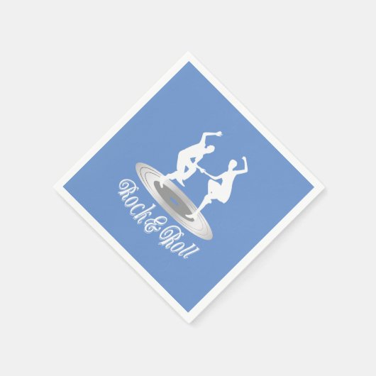 Leute tanzen Rock and Roll Serviette (Ecke)