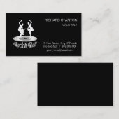 Leute tanzen Rock and Roll Visitenkarte (Vorne/Hinten)