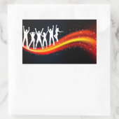 Leute tanzen Silhouetten Sticker (Tasche)