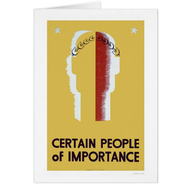 Leute von Bedeutung WPA 1937 (Vorne)