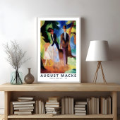Leute von einem Blue Lake 1913 von August Macke Po Poster