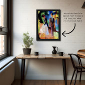 Leute von einem Blue Lake 1913 von August Macke Po Poster