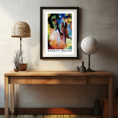 Leute von einem Blue Lake 1913 von August Macke Po Poster