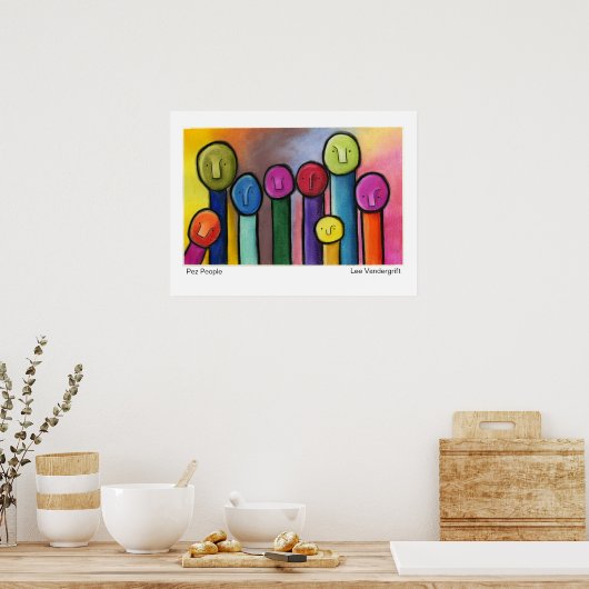 Leute von Lee Vandergrift Poster (Küche)