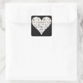 Leute von NYC Black Heart New York Stickers (Tasche)