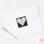 Leute von NYC Black Heart New York Stickers (Umschlag)