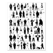 Leute von NYC New York City Bürger Rubber Briefmar Gummistempel (Prägung)