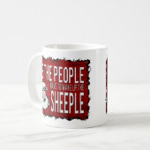 Leute wachen Sheeple auf Kaffeetasse (Vorderseite Links)