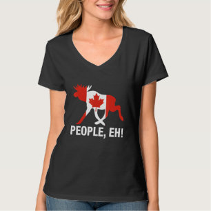 Leute, was! Lustiger kanadischer Elch Ahornblatt K T-Shirt