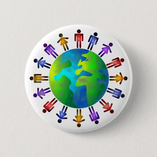 Leute-Welt Button (Vorderseite)