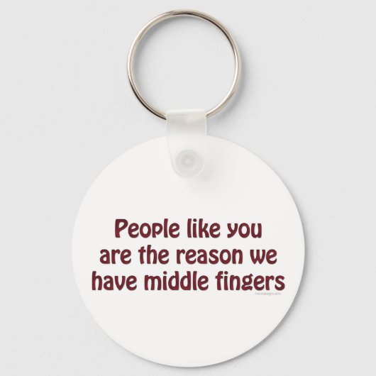 Leute wie du Fingers Schlüsselanhänger (Vorderseite)