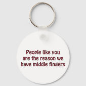 Leute wie du Fingers Schlüsselanhänger (Rückseite)