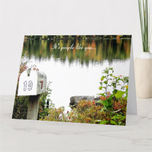 Leute wie Sie, Freiwillige Wertkarte Dankeskarte