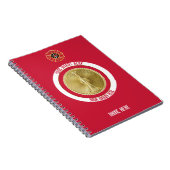Leutnant Fireman 2 Bugle Custom Notebook Notizblock (Rechte Seite)