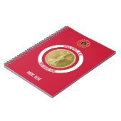 Leutnant Fireman 2 Bugle Custom Notebook Notizblock (Linke Seite)