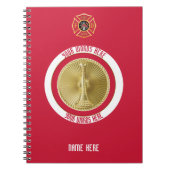 Leutnant Fireman 2 Bugle Custom Notebook Notizblock (Vorderseite)