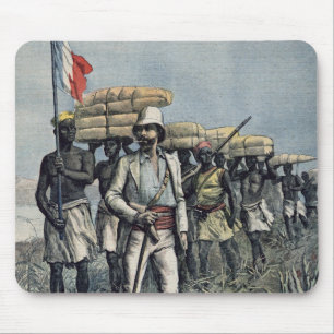 Leutnant Mizon auf seiner Dienstreise 1892 Mousepad