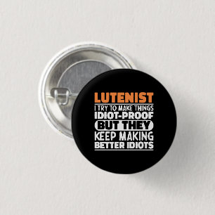 Leutnist Ich versuche, die Dinge lustig Zitat Leut Button