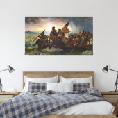 Leutze Washington Crossing Delaware Malerei Leinwanddruck (Insitu (Schlafzimmer))