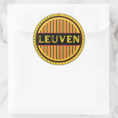 Leuven City Pride Emblem – Belgian Identity Runder Aufkleber (Tasche)
