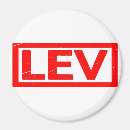 Lev Briefmarke Magnet (Vorne)