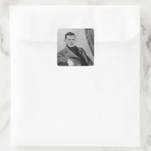 Lev Nikolaevich Tolstoy als Student Quadratischer Aufkleber (Tasche)