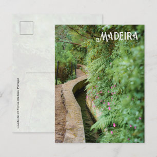 Levada das 25 Fontes, Madeira Reise Postkarte