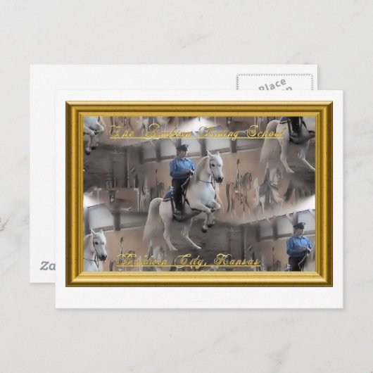 Levade mit Fahrer Postkarte (Vorne/Hinten)