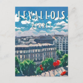 Levallois Perret Foto Vintage Postkarte