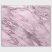 Levander Mauve Marble Stone Abstrakt Metalli Geschenkpapier (Flach)