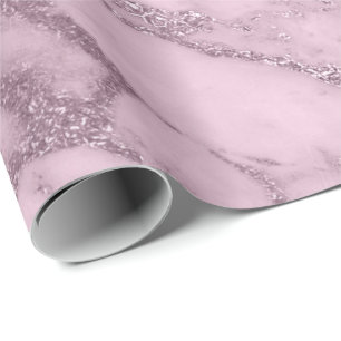 Levander Mauve Marble Stone Abstrakt Metalli Geschenkpapier