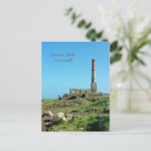Levant Mine Cornwall England Foto Postkarte (Stehend Vorderseite)